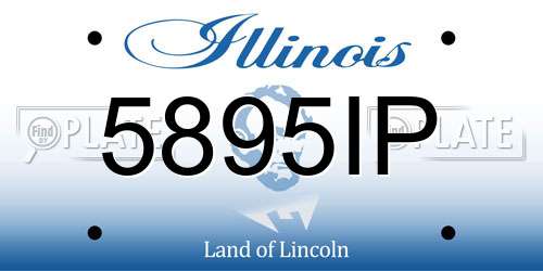 5895IP Illinois License Plate