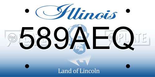 589AEQ Illinois License Plate