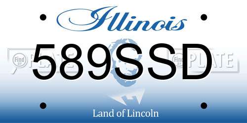 589SSD Illinois License Plate