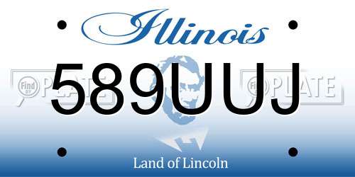 589UUJ Illinois License Plate