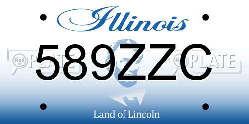 589ZZC Illinois License Plate