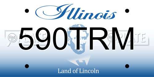 590TRM Illinois License Plate