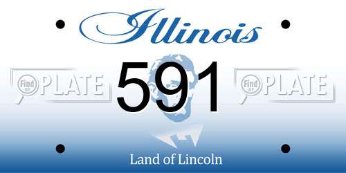 591 Illinois License Plate