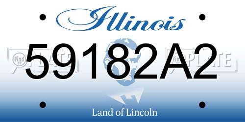 59182A2 Illinois License Plate