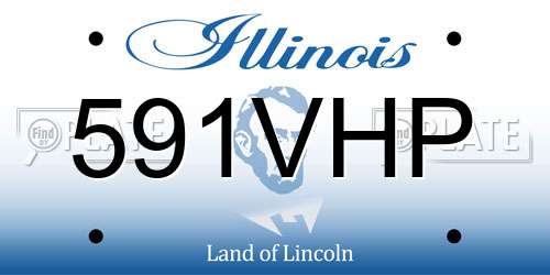 591VHP Illinois License Plate