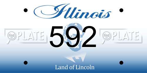 592 Illinois License Plate