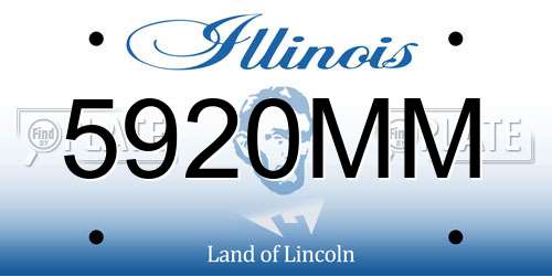 5920MM Illinois License Plate