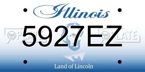 5927EZ Illinois License Plate