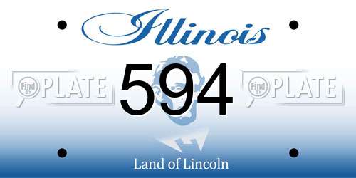 594 Illinois License Plate