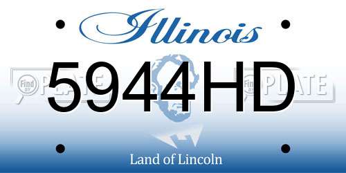 5944HD Illinois License Plate