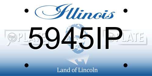 5945IP Illinois License Plate
