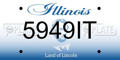 5949IT Illinois License Plate