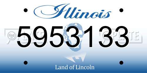 5953133 Illinois License Plate