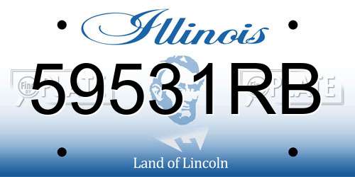 59531RB Illinois License Plate
