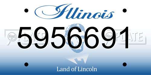 5956691 Illinois License Plate