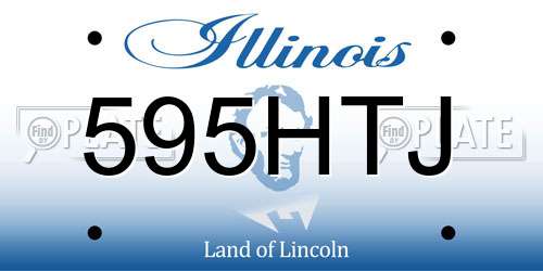 595HTJ Illinois License Plate
