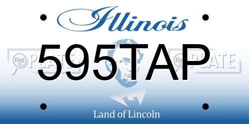 595TAP Illinois License Plate