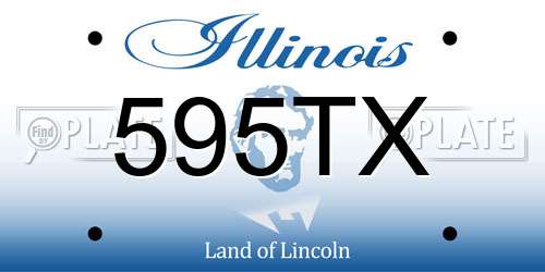 595TX Illinois License Plate