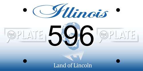 596 Illinois License Plate