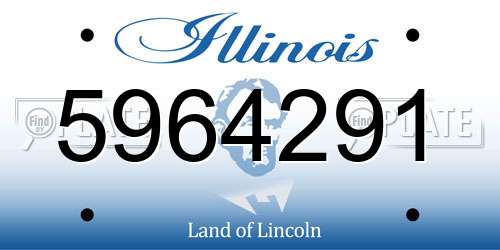 5964291 Illinois License Plate