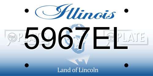 5967EL Illinois License Plate