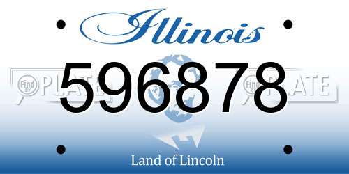 596878 Illinois License Plate