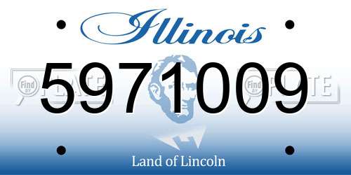 5971009 Illinois License Plate