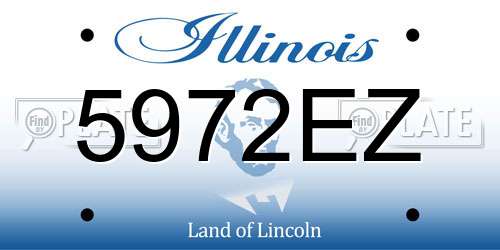 5972EZ Illinois License Plate
