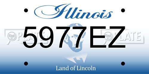 5977EZ Illinois License Plate