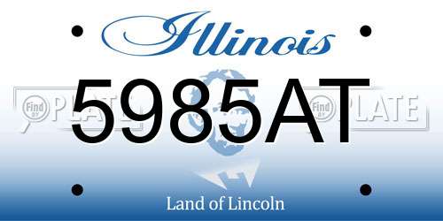 5985AT Illinois License Plate
