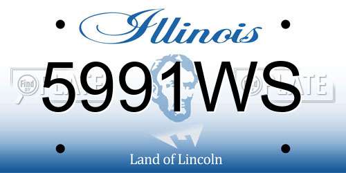 5991WS Illinois License Plate