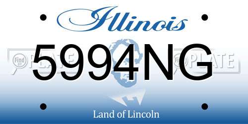 5994NG Illinois License Plate