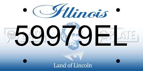 59979EL Illinois License Plate