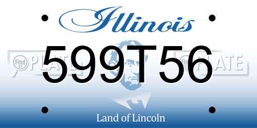 599T56 Illinois License Plate