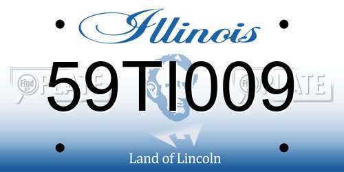 59TI009 Illinois License Plate