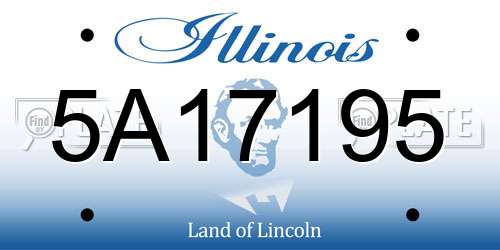 5A17195 Illinois License Plate