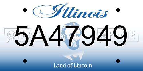 5A47949 Illinois License Plate