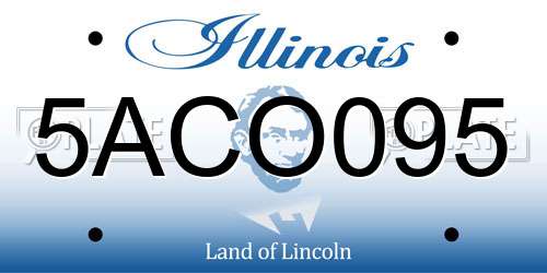 5ACO095 Illinois License Plate