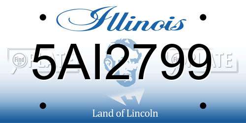 5AI2799 Illinois License Plate