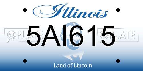 5AI615 Illinois License Plate