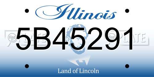 5B45291 Illinois License Plate