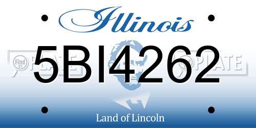 5BI4262 Illinois License Plate