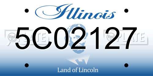 5C02127 Illinois License Plate