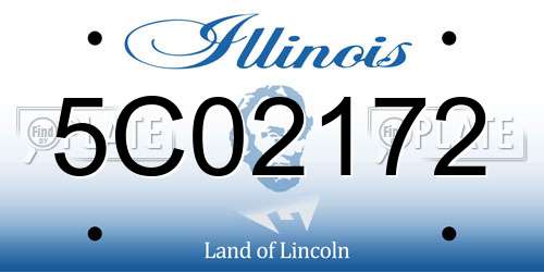 5C02172 Illinois License Plate