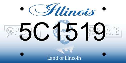 5C1519 Illinois License Plate