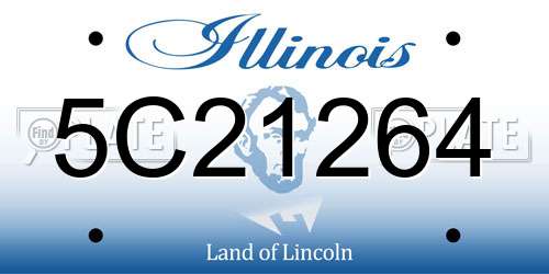 5C21264 Illinois License Plate