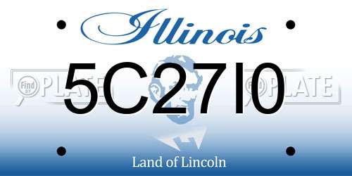 5C27I0 Illinois License Plate
