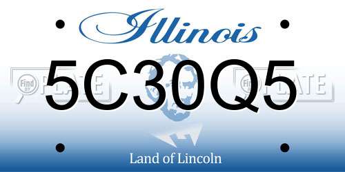 5C30Q5 Illinois License Plate