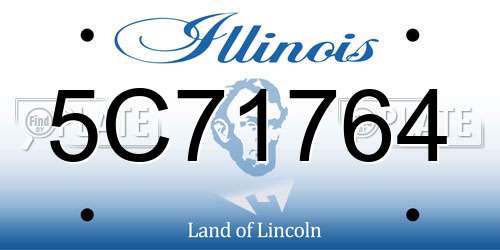 5C71764 Illinois License Plate
