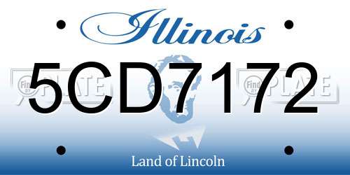 5CD7172 Illinois License Plate